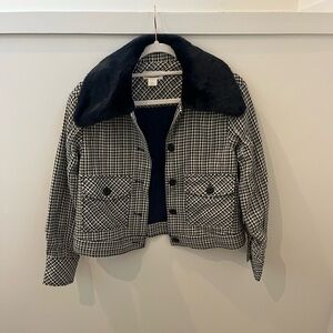 Maeve Navy and Cream Jacket